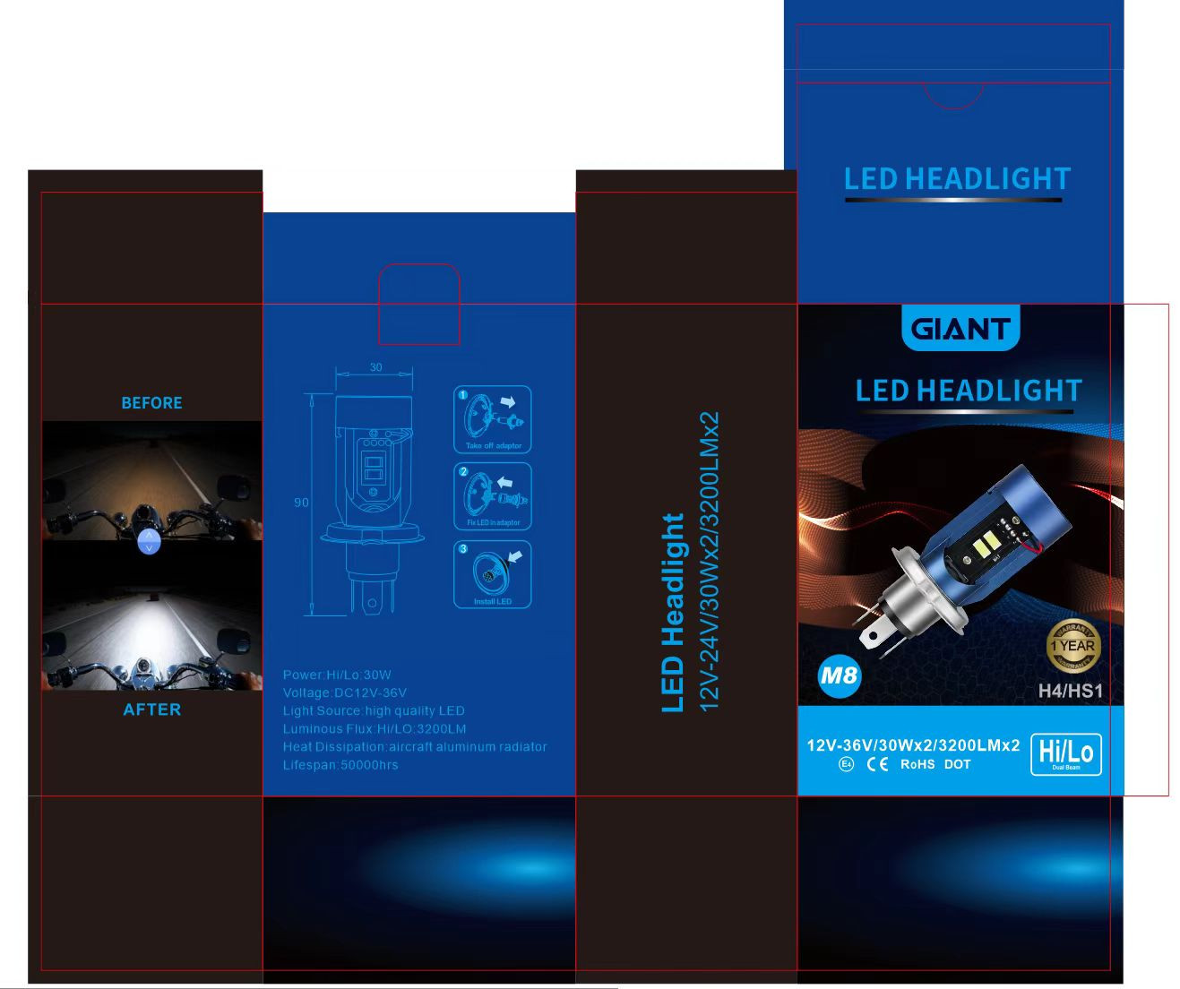 M4 Led Headlight