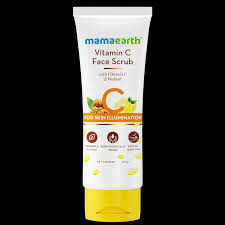 Mamaearth Vitamin C Face Scrub for Glowing Skin, With Vitamin C and Walnut For Skin Illumination 100G
