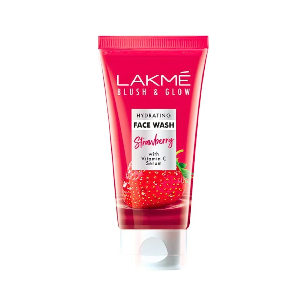 Blush & Glow Strawberry Hydrating Face Wash with Vitamin C Serum 100g
