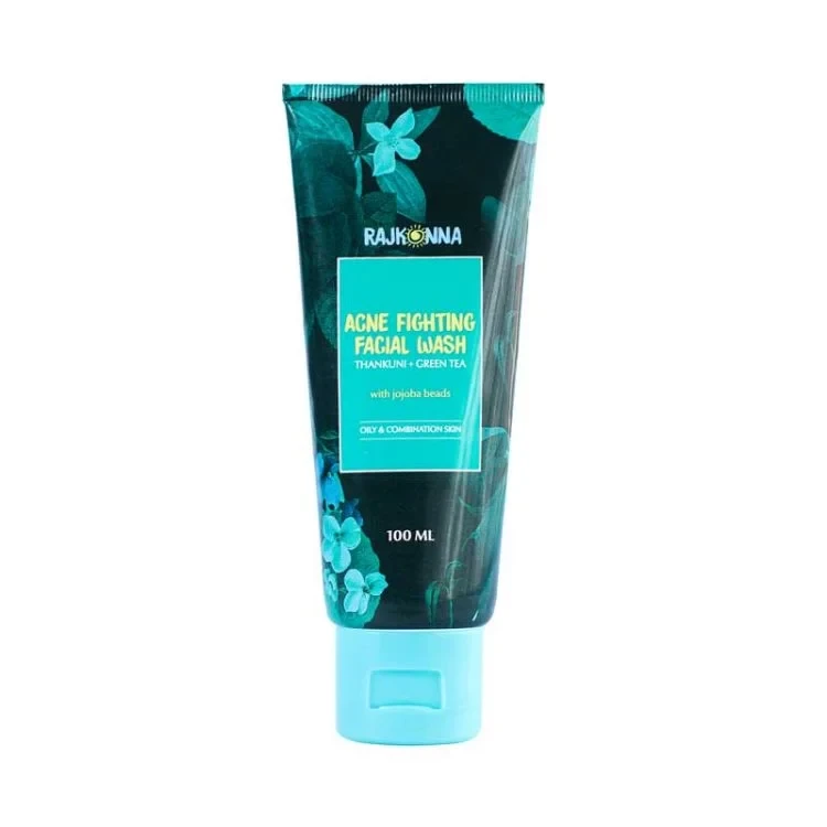 Rajkonna Acne Fighting Facial Wash With Jojoba Beads (100ml) 