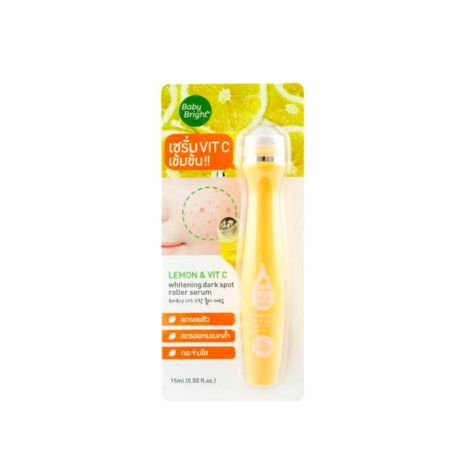 BABY BRIGHT LEMON & VIT C WHITENING DARK SPOT ROLLER SERUM 15ML
