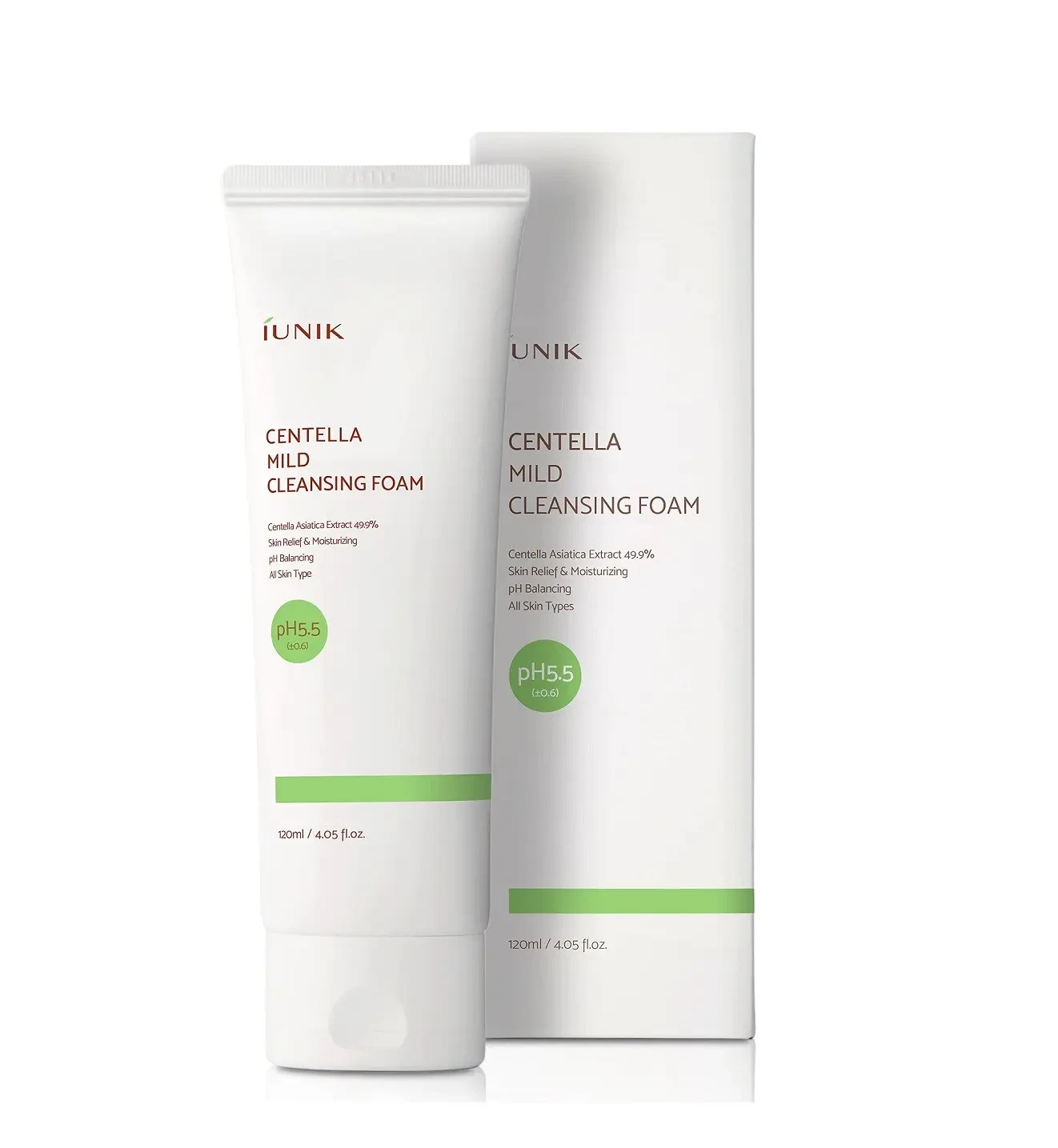 IUNIK Centella Mild Cleansing Foam - 120ml