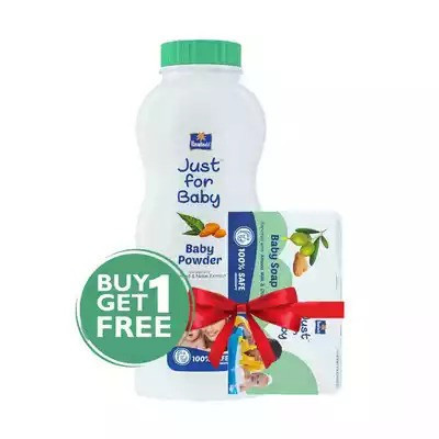 Parachute Just For Baby - Baby Powder 200gm (Free Soap 25 gm)