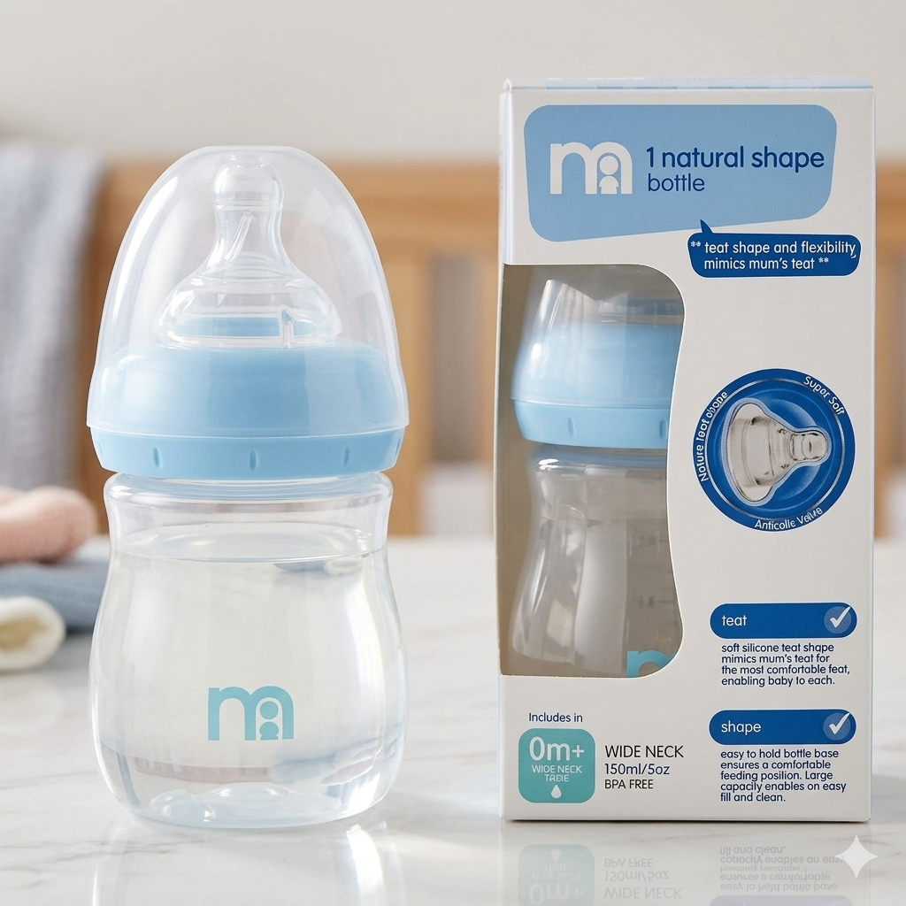 Mothercare Wide Neck Feeding Bottle 150ml