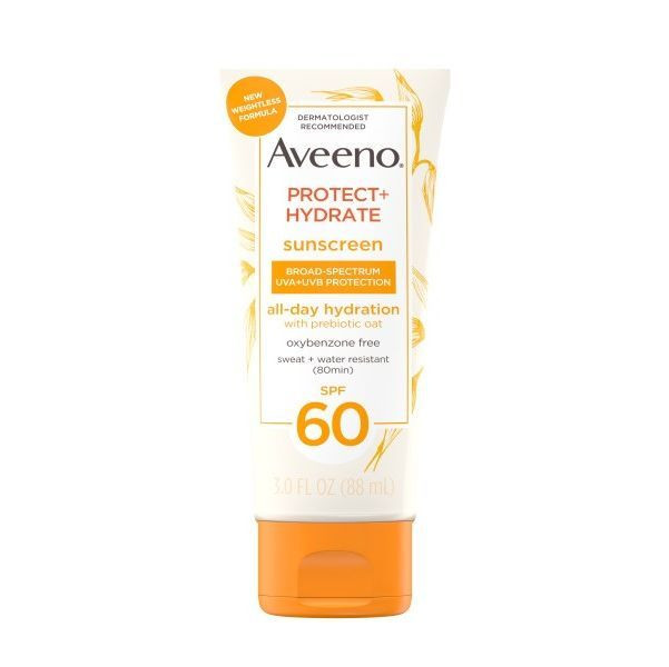 AVEENO, PROTECT + HYDRATE, SUNSCREEN, SPF 60, 3 FL OZ (88 ML)