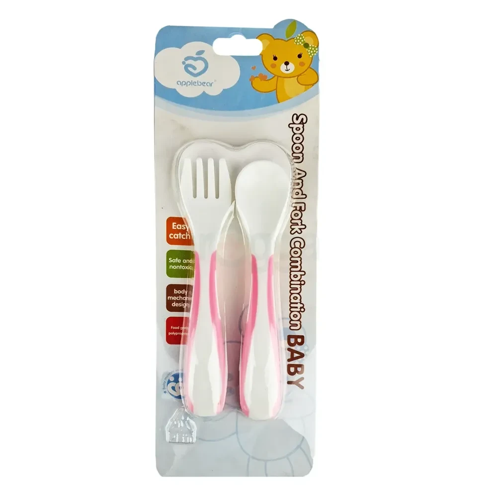 Applebear Baby Spoon & Fork Combination Set (AB-616)