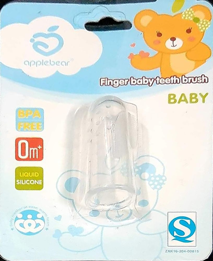 Apple Bear Baby Finger Toothbrush